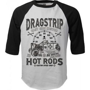 Dragstrip Clothing Americana Baseball top East Side Kustom